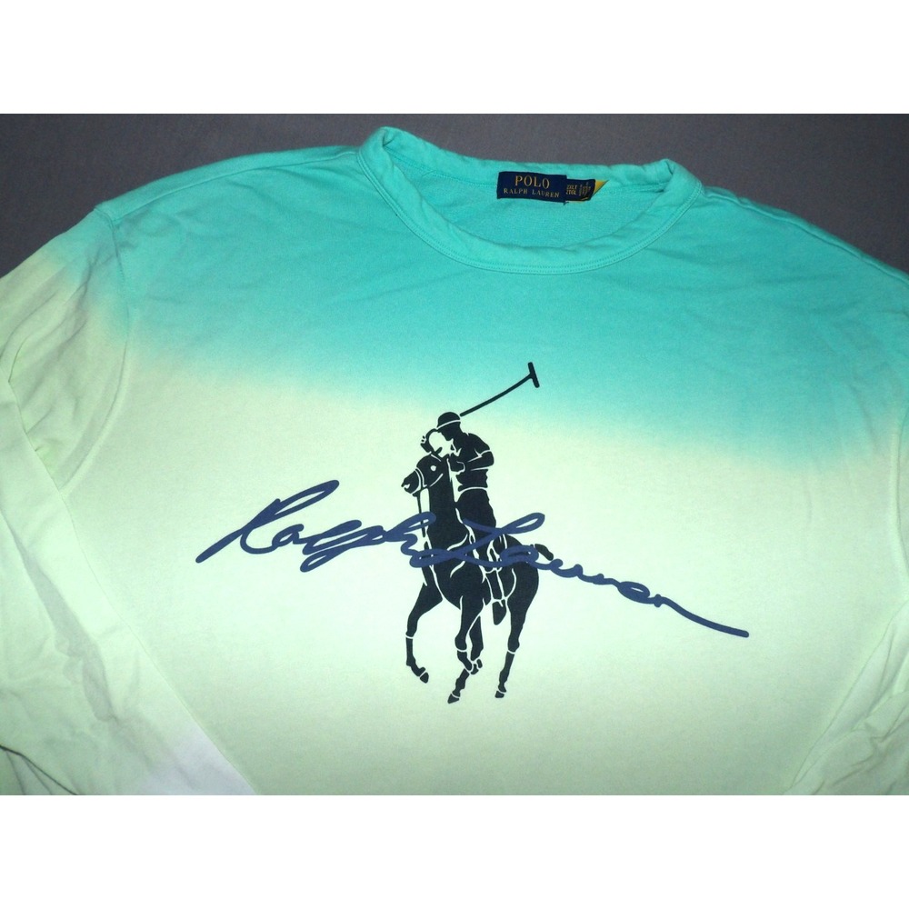 Polo Ralph Lauren Long Sleeved Tie Dye Pony Graphic Terry T-Shirt Men's XXL Tall